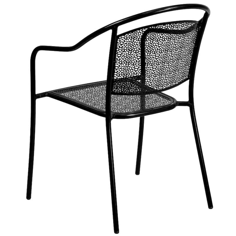 35.5-inch Square 5-piece Indoor/ Outdoor Steel Dining Set