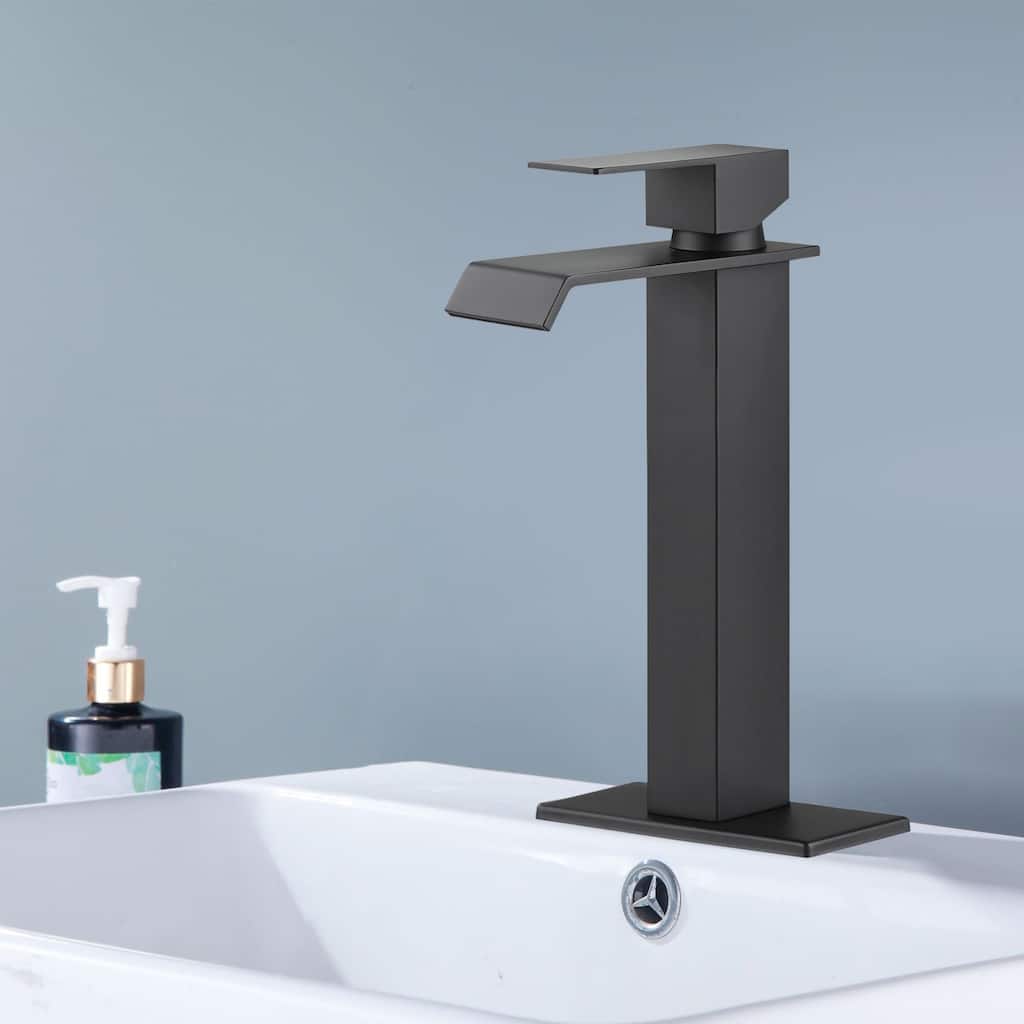 Topcraft Stainless Steel Single Handle Waterfall Faucet with Plate