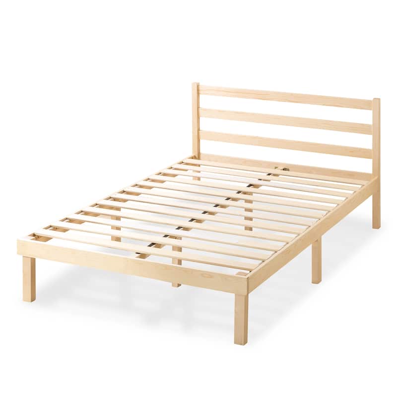 Priage by ZINUS Pine Wood Platform Bed Frame with Headboard - King