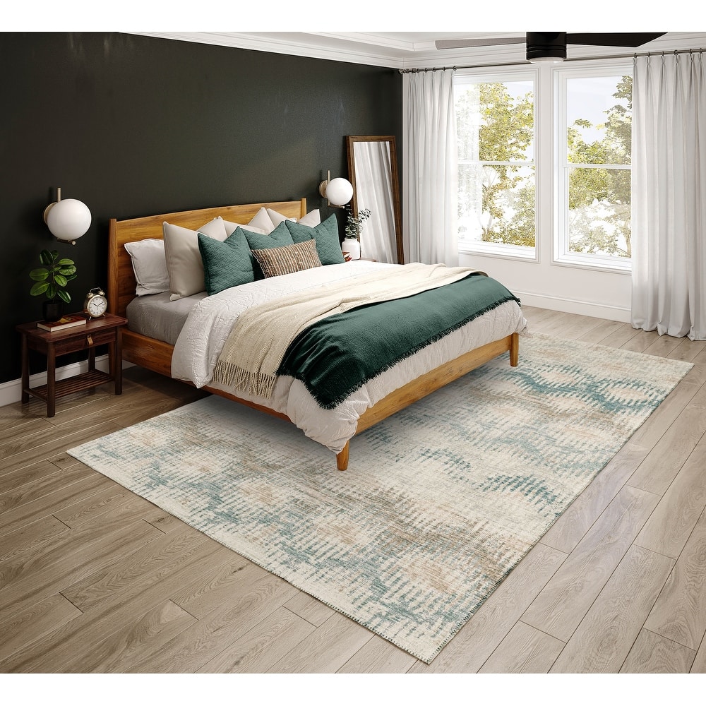 Indoor/ Outdoor Addison Bravado Modern Chevron Washable Area Rug