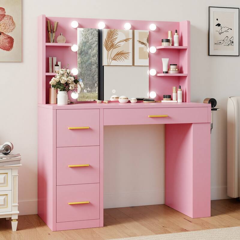 Moasis Makeup Vanity with LED Mirror