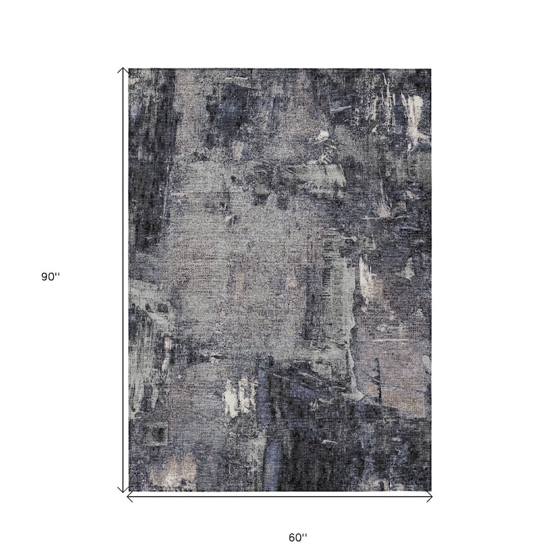HomeRoots Abstract Transitional Rectangle Outdoor Rug