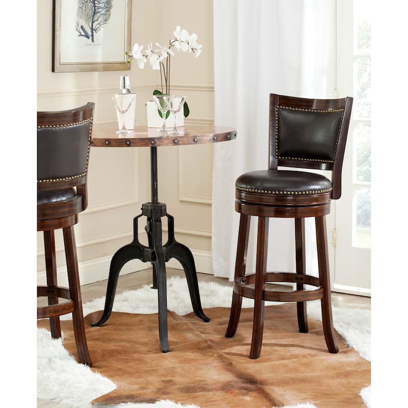 SAFAVIEH Kristina 29-inch Sierra Brown Bar Stool - 20.5" x 20.8" x 43.5" - 21Wx21Dx44H - Sierra/Brown