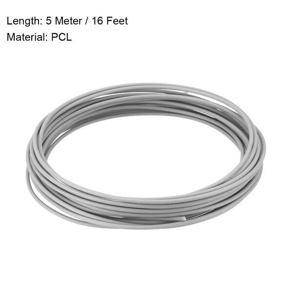 Shop 5 Meter 16 Ft Pcl 3d Pen 3d Printer Filament 1 75 Mm Silver