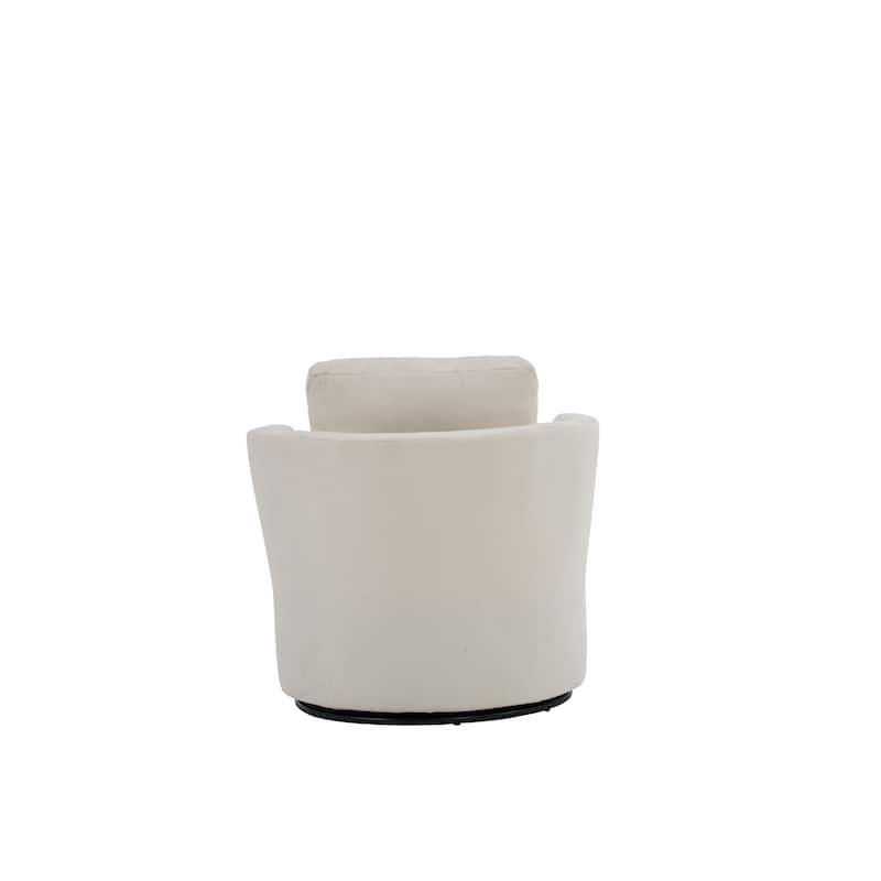 29.5" Polyester Swivel Arm Chair