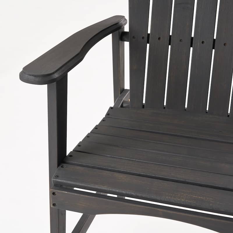 Roomfitters Outdoor Accent Wooden Dining Chairs, Set of 2, Stylish and Durable Weather-Resistant Design for Patio and Garden Use