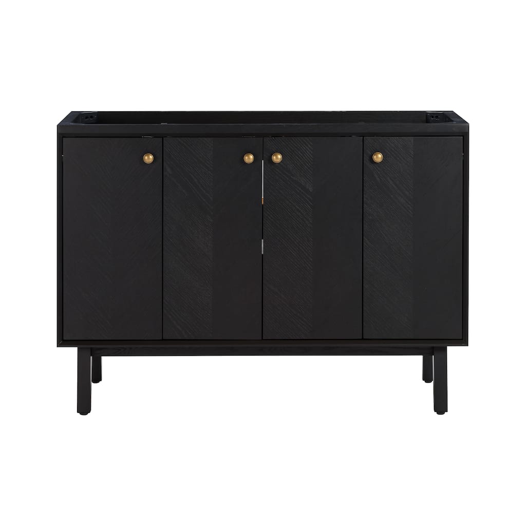 Avanity Adele 48 in. Vanity Only in Black Oak finish