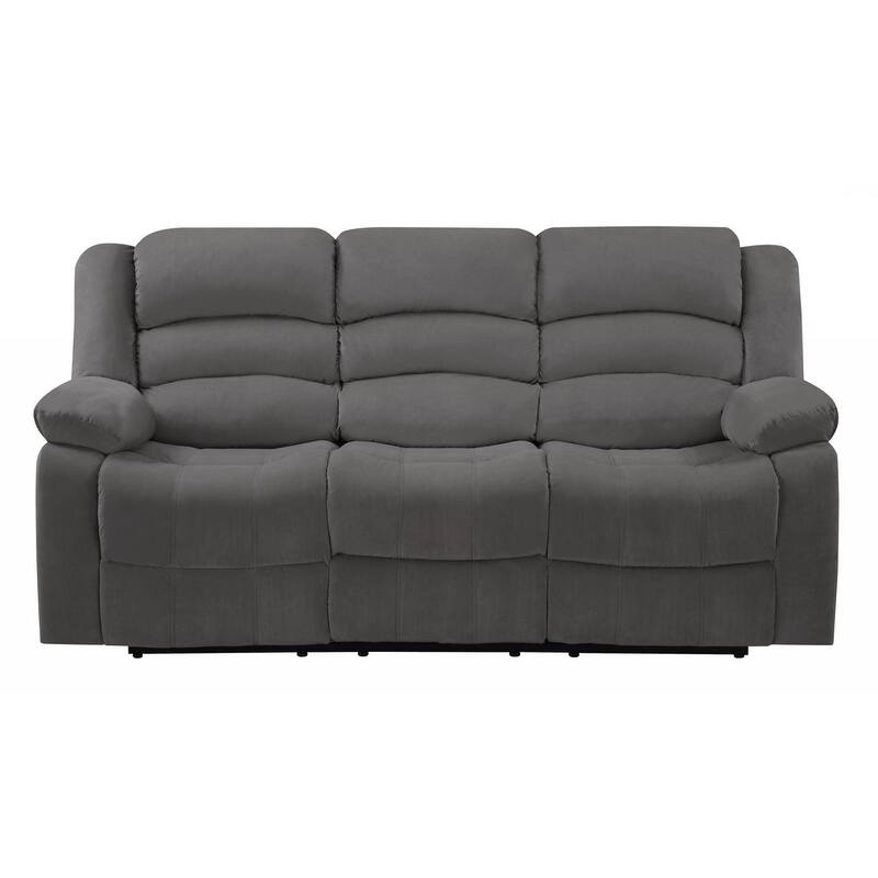 40" Contemporary Grey Fabric Sofa