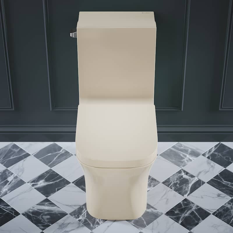Concorde One Piece Square Left Side Flush Handle Toilet 1.28 gpf
