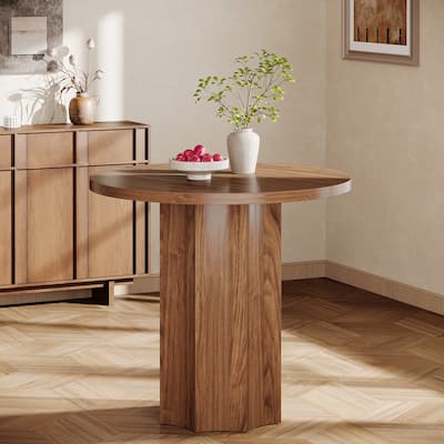 31.5" Round Dining Table for Kitchen, Dining Room, Bar - 31.5" Dia x 29.53" H