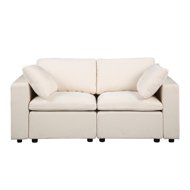 Modular Sectional Sofa, Convertible U Shaped Sofa Couch, Modular Sectionals with Ottomans
