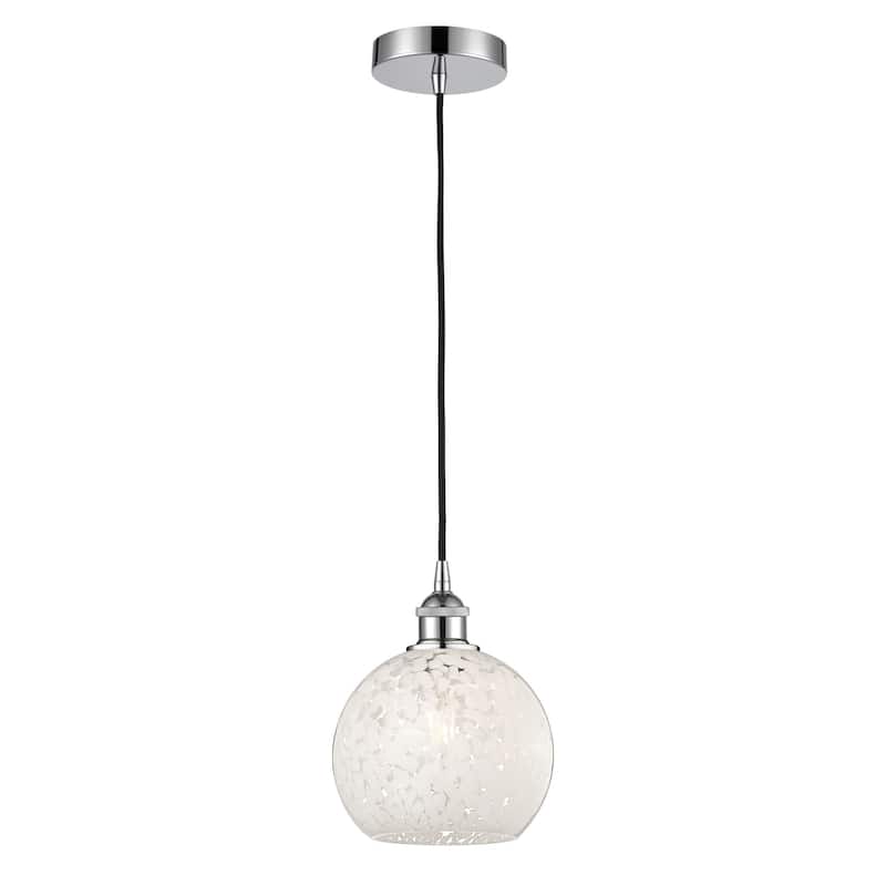 Innovations Lighting 616-1P 10 8 White Mouchette Pendant White