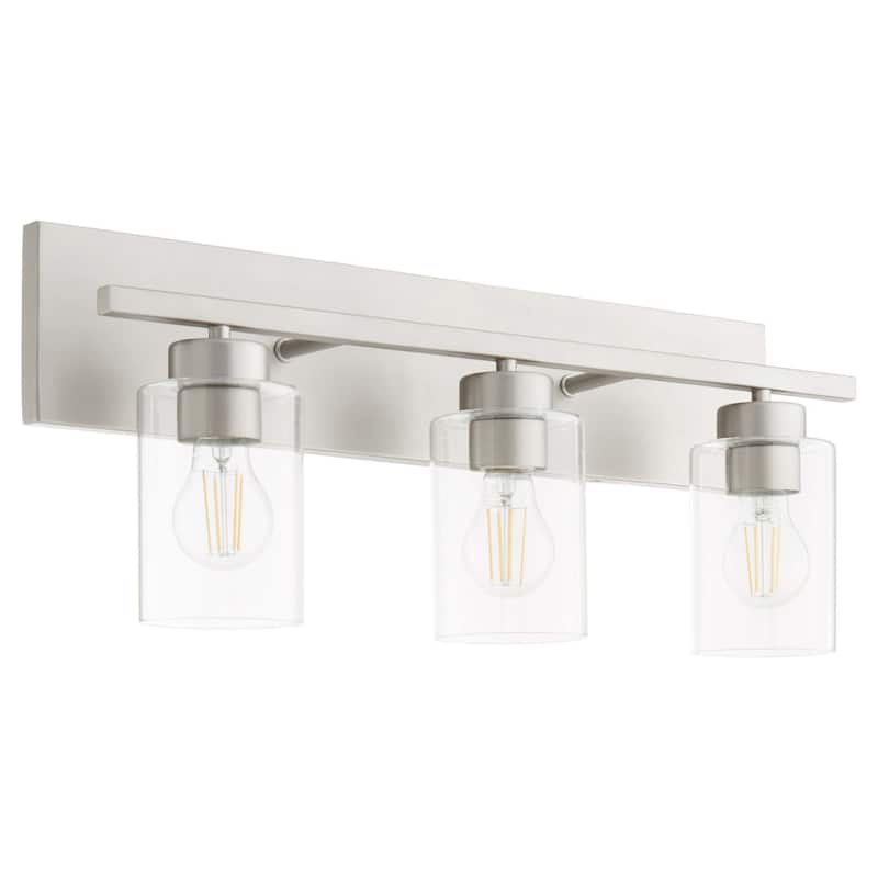 Quorum International 5012-3 Carter 3 Light 22" Wide Vanity Light - Satin Nickel