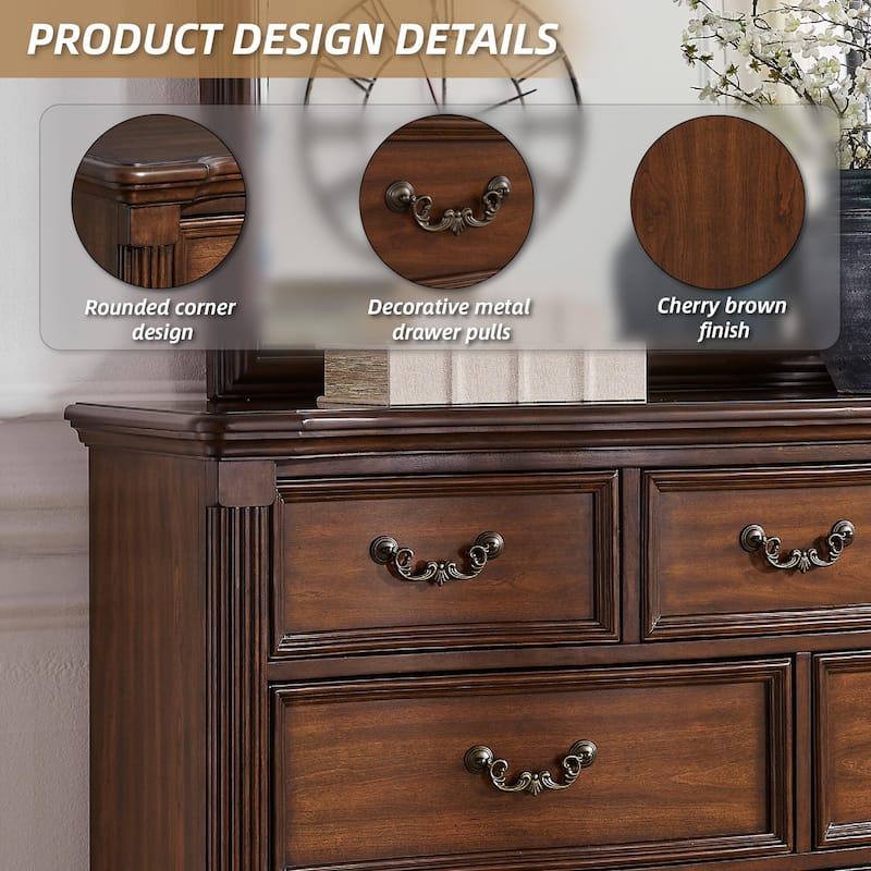 Signature Design by Ashley Lavinton Dark Brown Dresser and Mirror