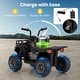 preview thumbnail 51 of 53, 6V Kids Ride On Electric ATV with LED Headlights and MP3 Player - 29.5" x 18" x 22" (L x W x H)