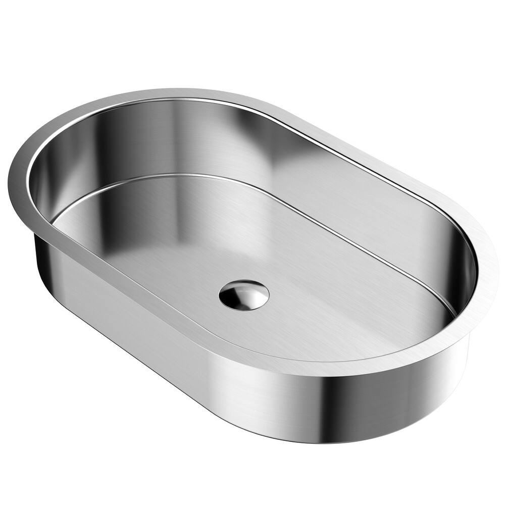 Karran USA CCU200 Cinox 27-1/2" Oval Stainless Steel Undermount