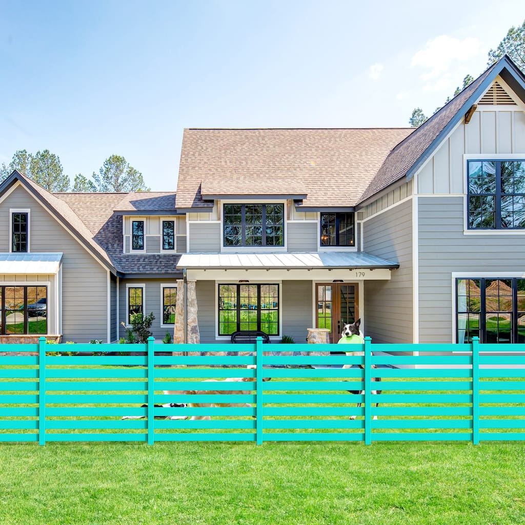 2,4-Panel Courtyard Privacy Fence No Pit Digging Type, More Convenient For Outdoor Installation - 39.3 in. W x 35.6 in. H