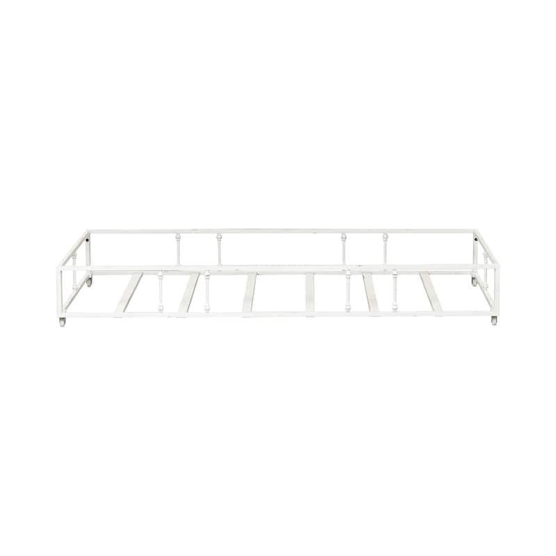 Vintage Series Distressed Metal Twin Metal Trundle