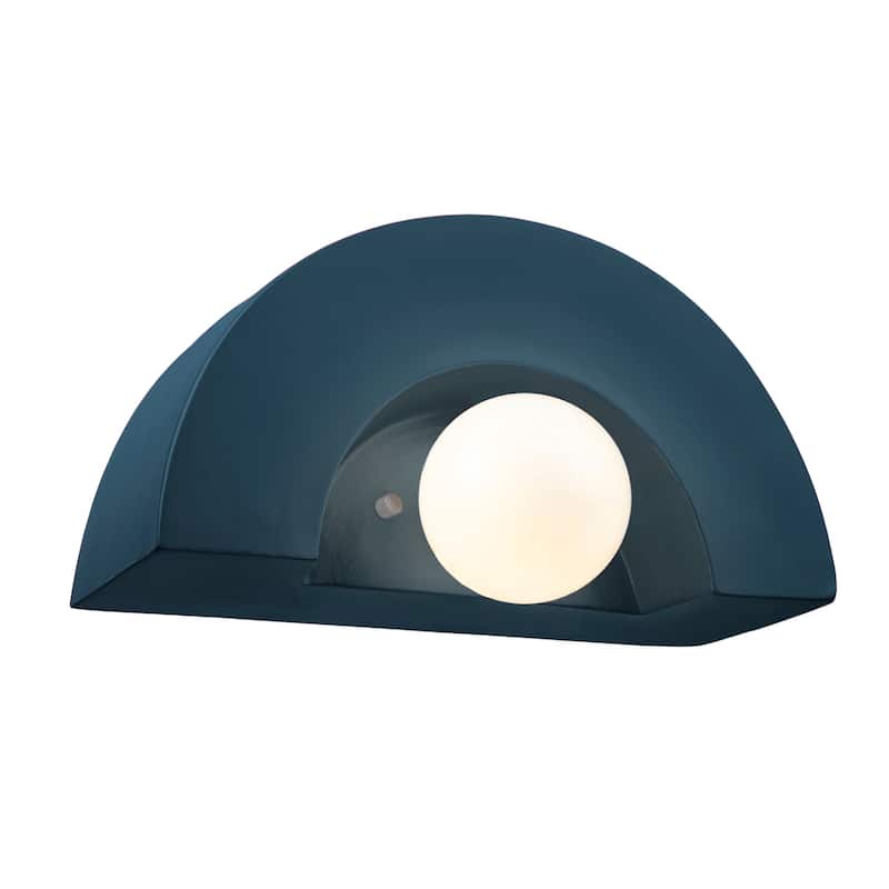 Ceramic Crescent Wall Sconce - Midnight Sky