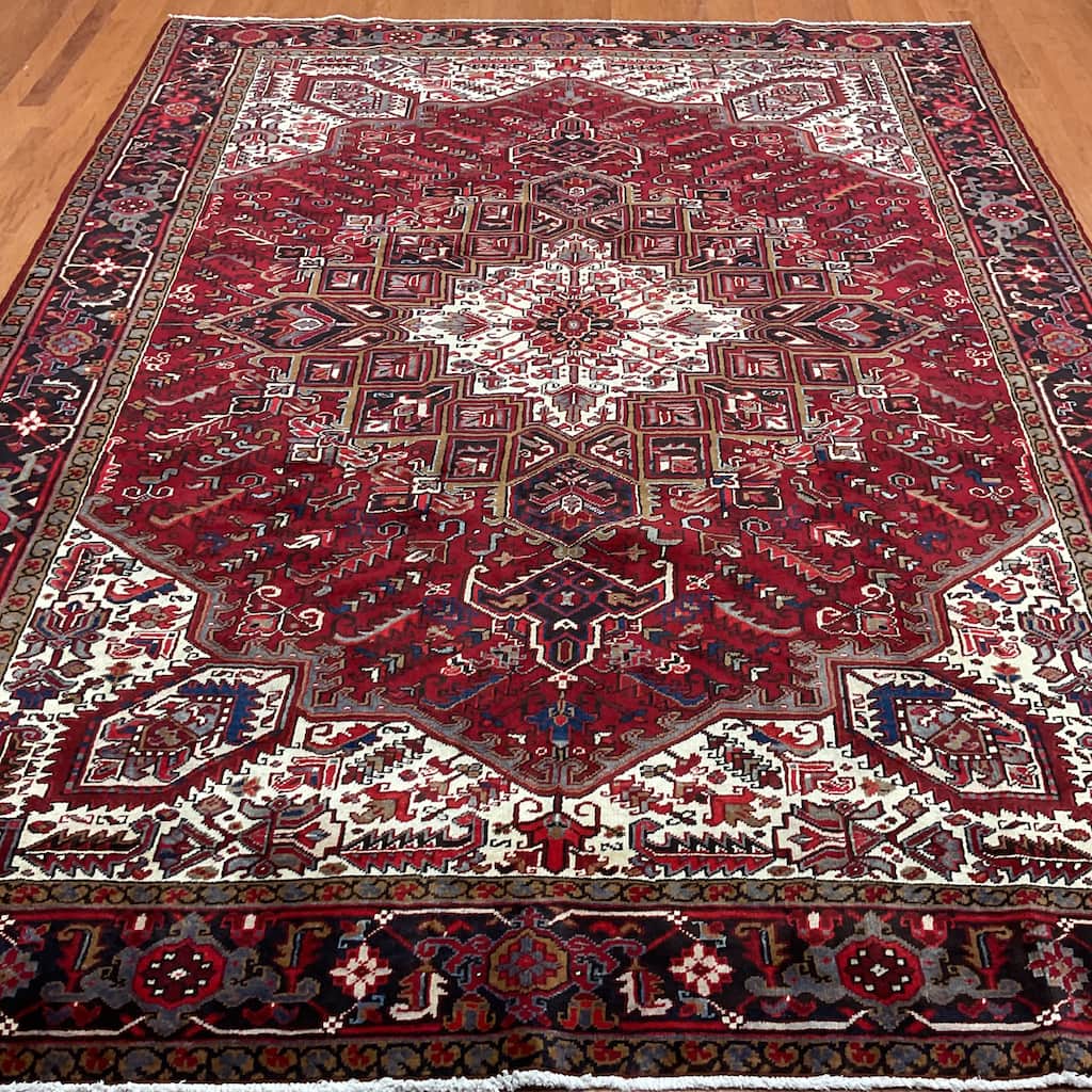 HERAT ORIENTAL Handmade Fine Heriz Rug - 8'3" x 10'11"