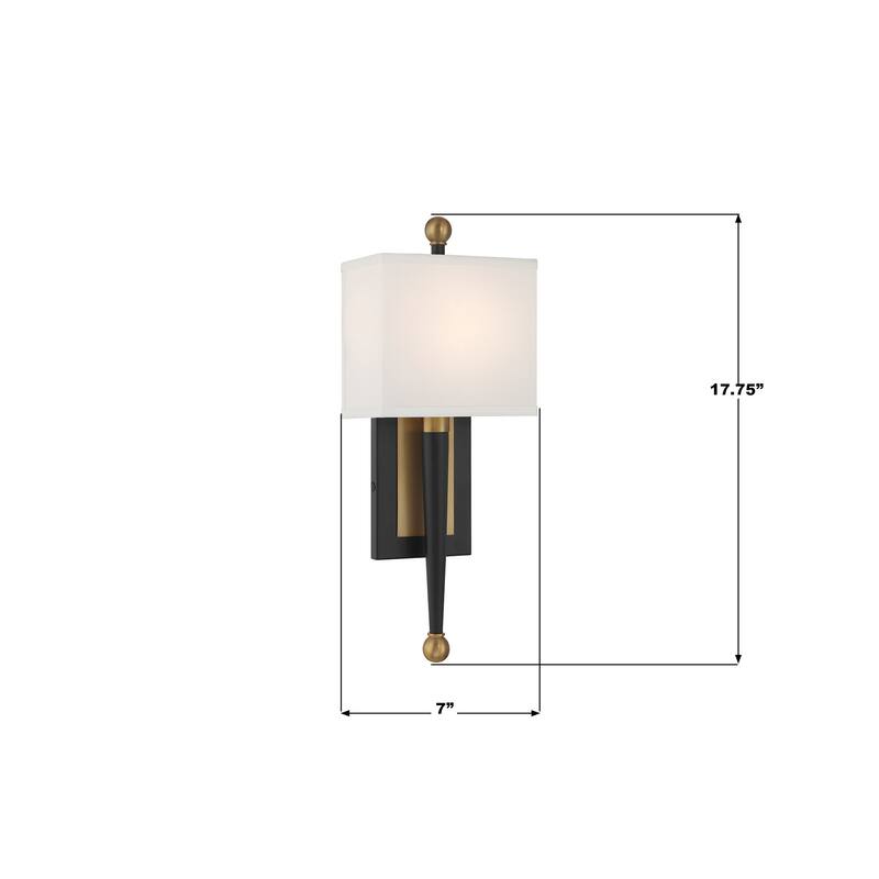 Crystorama Lighting Group ARD-832 Ardson 18" Tall Wall Sconce with