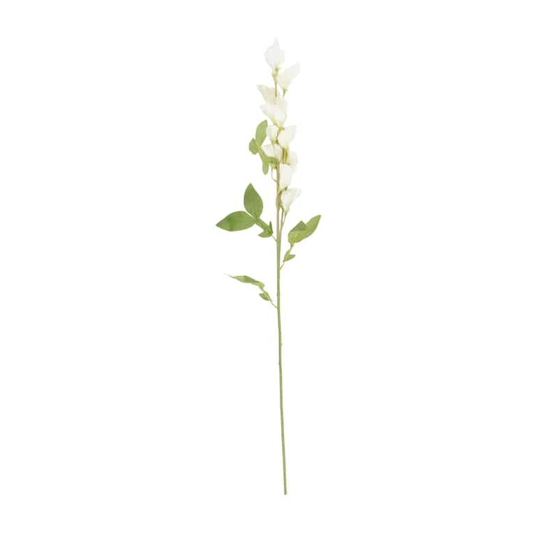 Faux Foliage Sweet Pea Tall Artificial Flower Stem - Set of 12 White - Roche River Decor
