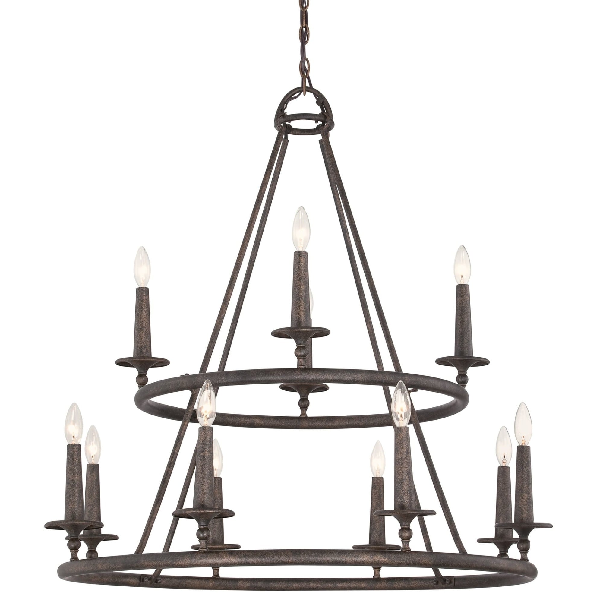 James Allan Chatham 12 Light 36" Wide Chandelier