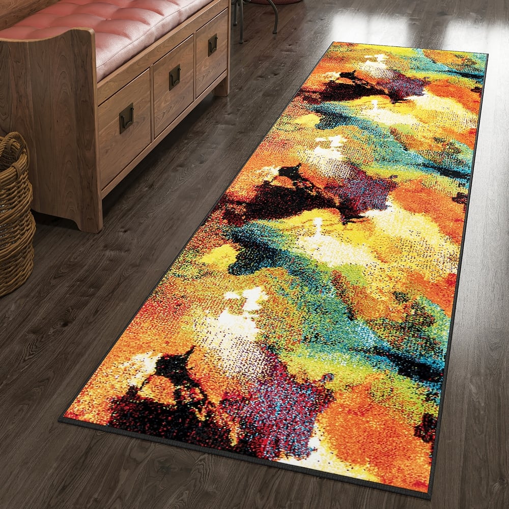 Avdel Mid-Century Modern Graphic Indoor Area Rug