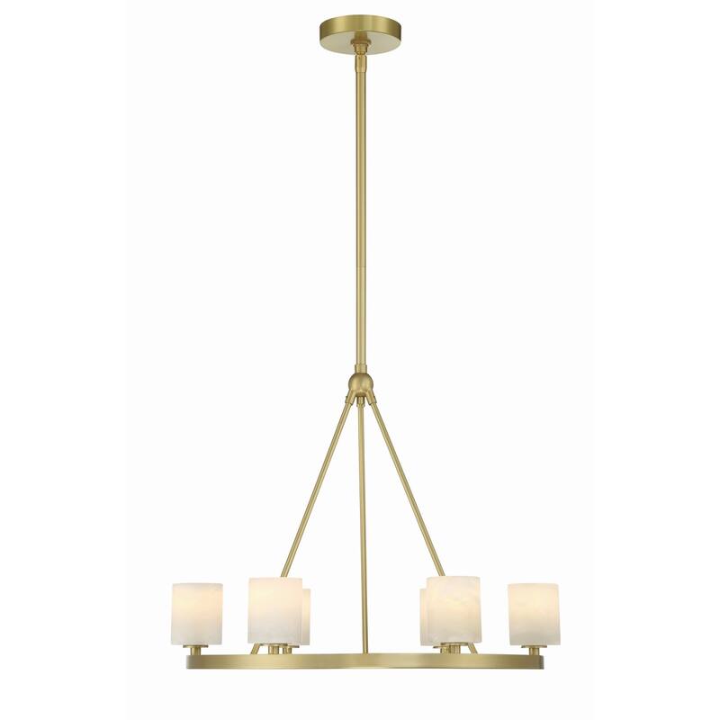 Crystorama Lighting Group ARA-10264-ST Aragon 6 Light 23" Wide LED
