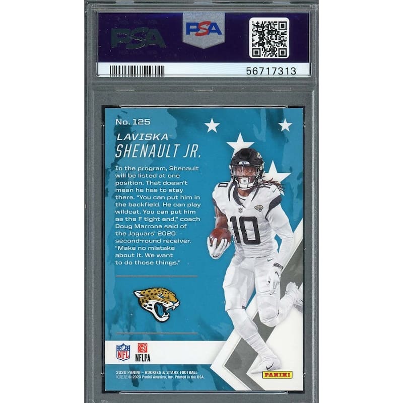 Laviska Shenault Jr 2020 Panini Rookies & Stars Autographed Card #125 PSA 8 /99 - 8'6" x 11'6"