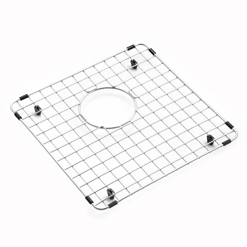 Houzer BG-8050 Bottom Grid 15" L x 15" W Stainless Steel Basin Rack - Stainless Steel - Stainless Steel