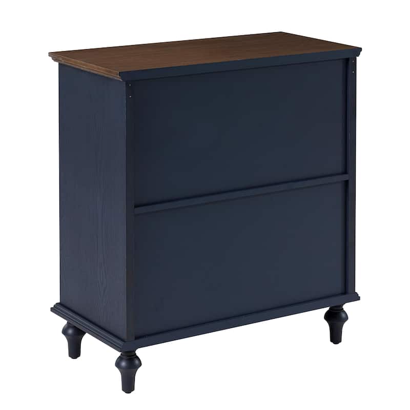 COZAYH Vintage Storage Cabinet With Plaid Pattern Front, Rustic Sideboards With Push-to-open Doors For Bedroom, Living Room