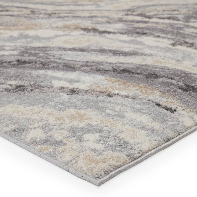 Gatlin Abstract Gray/ Cream Area Rug