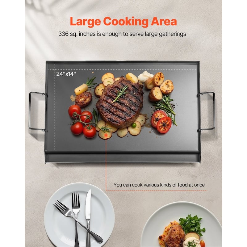 Flat Top Griddle Universal BBQ Grill Pan Cookware