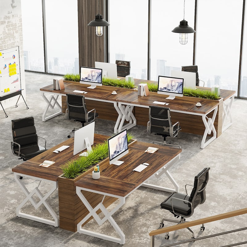 63-in Large Executive Desk, Home Office Computer Desk