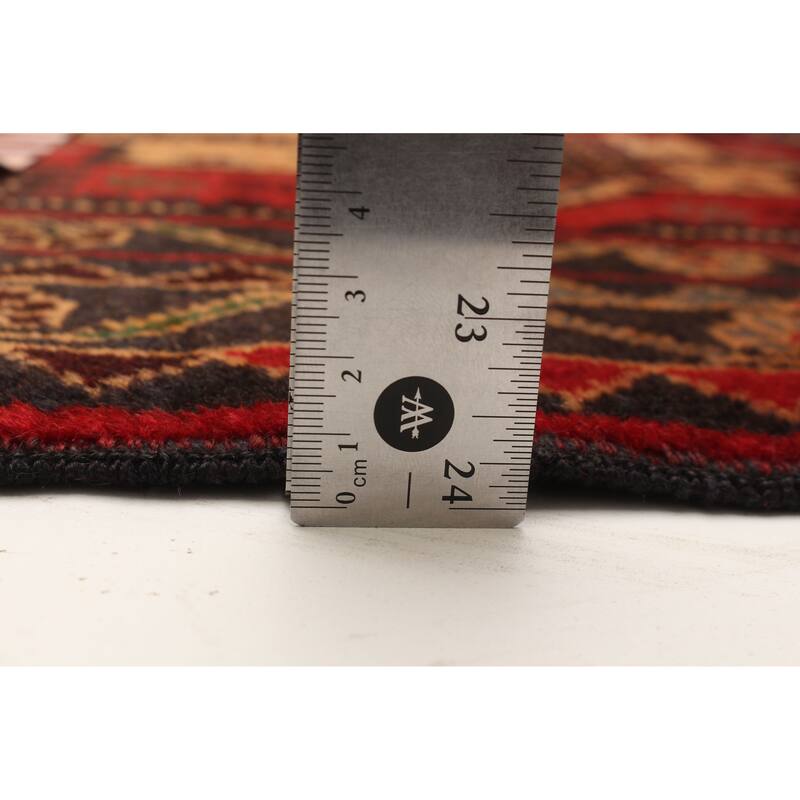 ECARPETGALLERY Hand-knotted Teimani Red Wool Rug - 3'8 x 6'7