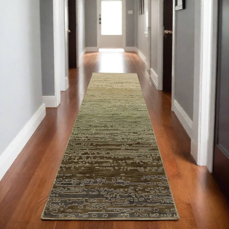 HomeRootsAbstract Modern Rectangle Area Rug - 92.52' X '26.77' X '0.39