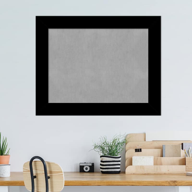 Amanti Art Basic Black Framed Magnetic Board