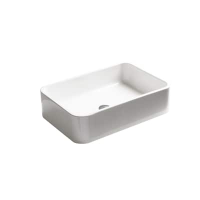 WS Bath Collections Cosa 23-5/8" Rectangle Ceramic Vessel Bathroom