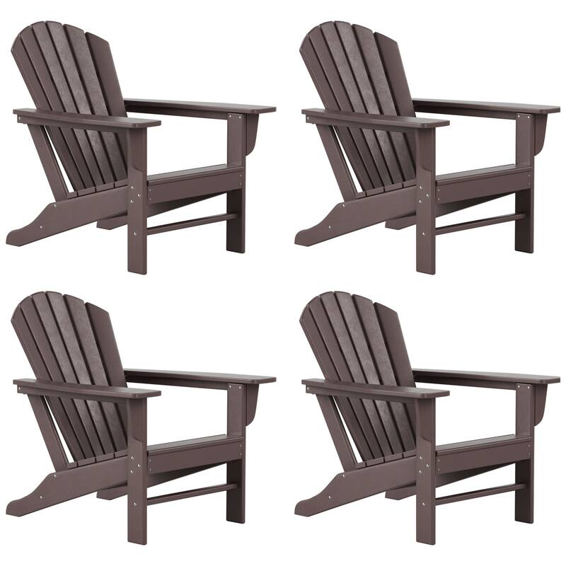 POLYTRENDS Altura Outdoor Eco-Friendly All Weather Poly Adirondack Chair (Set of 4)