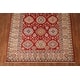 Red Kazak Oriental Area Rug Handmade Living Room Wool Carpet - 6'1