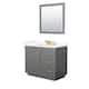 Option Dark Gray, Gold Trim, Giotto Quartz Top