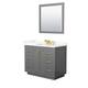 Option Dark Gray, Gold Trim, Giotto Quartz Top