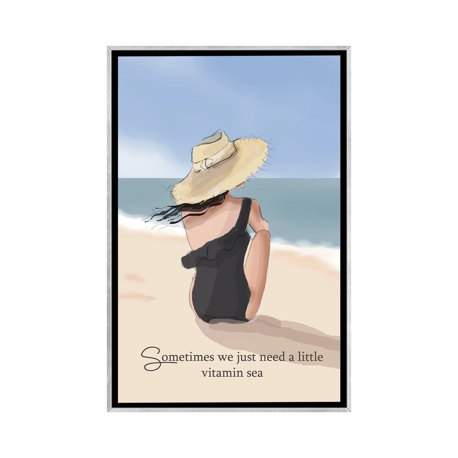 iCanvas "Vitamin Sea" by Heather Stillufsen Framed