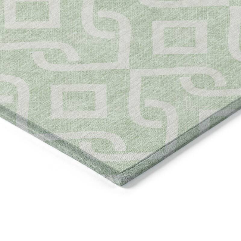 HomeRoots Geometric Transitional Rectangle Outdoor Rug