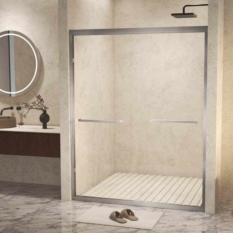Aluminum Frame Double Sliding Shower Door