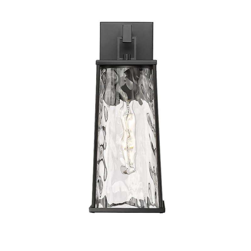 Millennium Lighting Dutton 1 Light Outdoor Wall Sconce in Powder Coat Black - 16  Inch
