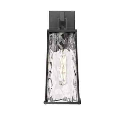Millennium Lighting Dutton 1 Light Outdoor Wall Sconce in Powder Coat Black