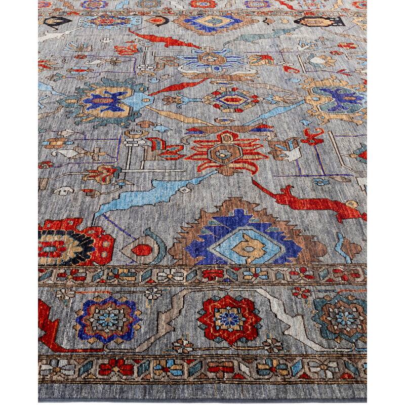 Serapi One-of-a-Kind Hand-Knotted Area Rug - Gray - 8' 1" x 10' 0"
