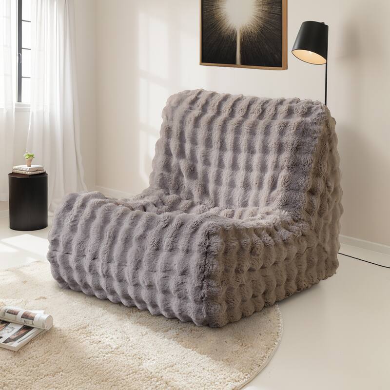 HOOOWOOO Lazy Floor Sofa Couch Corner Fireside Chair - Grey